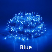 크리스마스 조명 5M 10M 20M 30M 50M 100M Led 문자열 요정 빛 8 모드 크리스마스 파티 조명 휴일 조명, Blue_5M 40Leds 220V EU