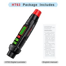 조도계 조도측정기 휘도계 디지털조도계 HABOTEST-HT63 미니 디지털 럭스 미터 LCD 디스플레이 라이트 환경, 01 HT63