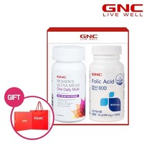 GNC [GNC] 우먼스 원 데일리 멀티비타민 +엽산800 세트_30301, 상세 설명 참조, 상세 설명 참조