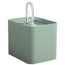 실내분수대 폭포 미니 가정용 인테리어 애완 동물 분수 고양이를 위한 울트라 사일런트 물 작은 개 청소하, 01 green