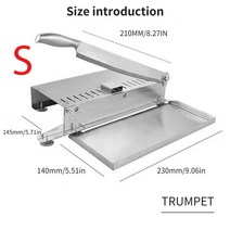 고기슬라이서 업소용 가정용 육절기 절단기 스테인레스 스틸 식품 커터 슬라이스 기계 냉동 고기 칼 쇠고기 베이컨 생선 절단 슬라이서 두께 주방 도구 채칼 및 가제트 수동 프로세서, 없음