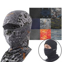 인콘트로 입체 기모 나염 바라클라바, KT023_디지털그레이