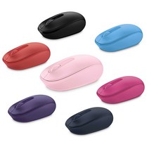 Microsoft 무선 모바일 마우스 1850 3버튼 정품, 퍼플, 1850무선