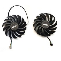 컴퓨터 pc 데스크탑 그래픽카드 게임 비디오 2 s 95mm pld10010s12hh 4 핀 dc 12v rtx3060 gpu 그래픽 카드 팬 msi rtx 3070 3060, 2개