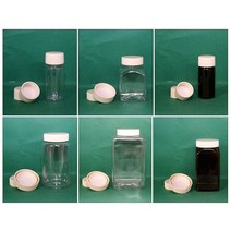 샘플병 소분병 투명 갈색 원형 사각 PET플라스틱 페트병 25 50 100 250 500ml 1L리터, 투명원통 1000ml