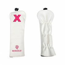 뉴즐 담카우 베이직 우드 헤드커버 화이트 핑크자수+국내생산 치과전용칫솔