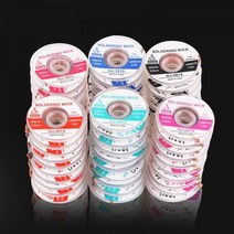 탈납땜 브레이드 용접 납땜 1.5M 리무버 심지 와이어 리드 코드 플럭스 수리 도구 1mm 1.5mm 2mm 2.5mm 3mm 3.5mm 1 개 4, 2mm x 1.5M, 1Pcs