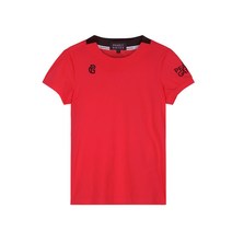 골프 반팔 한국 수입 여름 레드 슬림 레이저 천공 골프 의류 야외 스포츠 흡습 속건 여성 반팔