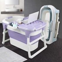 접이식스파욕조 깊은형 간이 대형 조립 반신욕기 성인, 퍼플, 본상품선택