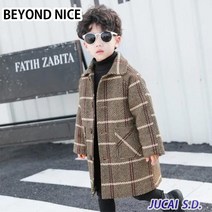 BEYOND NICE 아동복 따뜻하고 두꺼운 모직 코트 JUCAI010106