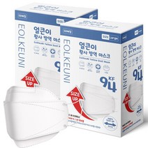 KF94 국산 특대형 삼흥 얼큰이 빅사이즈 방역 마스크 개별포장 50매, 화이트, 2개, 50매입