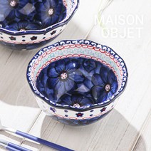 프라카 폴란드풍 도자기 프릴공기, 블루리시아