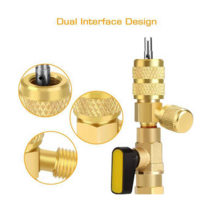 황동 밸브 코어 핸들링 도구 렌치 냉동