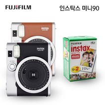 후지 인스탁스 미니90+미니필름2팩, 색상:블랙