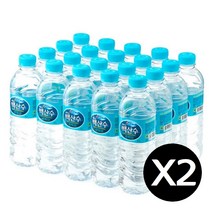 백산수 농심 백산수 500mL x 40병 생수 물 0.5리터(라벨 유/무 랜덤발송)