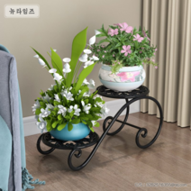 받침대 진열대 정리대 선반 다이 화분대X7, 개, 블랙