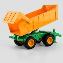 RC Car RC 농장 트랙터 자동차 트레일러 24G 무선 제어 농업 시뮬레이터 트럭 미니어처 동물 모델 장난감 어린이 소년, dump trailer