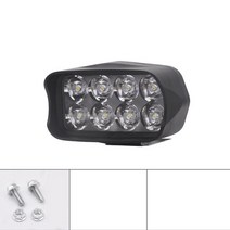 전기자전거부품 12V-80V 전자 자전거 프론트 라이트 오토바이 전기 LED 헤드 슈퍼 세발 램프 8/12/16 Led, 8LED, 01 Type A 8LED, 한개옵션1