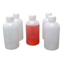 분말시약 용액보관 100ml 눈금용기 5개 과학실습 놀이과학 시료통 공병