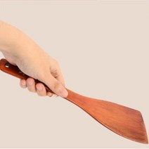옻칠 사선 우드 뒤집개 2SIZE 철판요리 키친툴 볶음요리 나무뒤집게 계란말이, 대