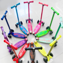 마이크로킥보드 맥시T 디럭스 LED 유아킥보드, 블루