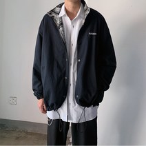 미루시노 남성 간절기룩 페이즐리패턴 루즈핏 바람막이 아우터 RUN168