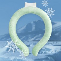 남녀공용 고급형 쿨넥튜브 아이스목밴드 넥쿨러 쿨목수건, 230446-고급형-화이트