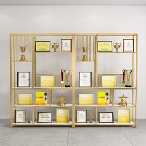 트로피진열장 상패진열장 회사 사무실 상장 쇼케이스, 블랙-100x25x180cm