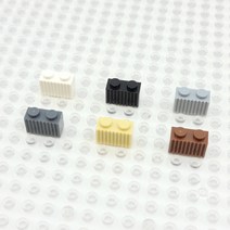요고요 레고 호환 부품 커스텀 벌크 브릭 블럭 타일 플레이트 100G 소포장 패키지, [그릴 브릭 1 x 2] 갈색 100G