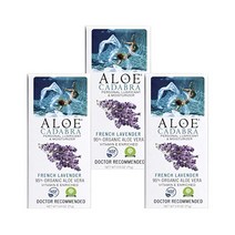 Aloe Cadabra Natural Personal Lubricant and Organic Vaginal Moisturizer For Men Women Couples - French Lavender 2.5 ounce (Pack of 3)