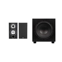 ELAC Uni-Fi 2.0 UB52 북쉘프 스피커(UB52-BK) 및 SUB1010 서브우퍼, 03.스피커 + 서브우퍼/ 블랙