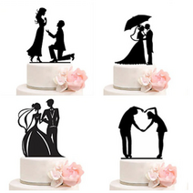 신혼여행토퍼 결혼1주년케이크 드로잉토퍼 결혼30주년 50주년, 케이크토퍼BL04915