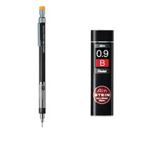 펜텔 그래프렛 샤프 PG509-GD + 아인슈타인 샤프심 B 세트, 0.9mm, 4세트