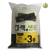 라이브잇 풀무원 블랙김샌드 현미 스낵, 36개입, 20g