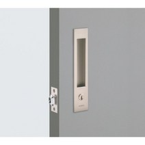 도무스 미닫이 잠금장치 슬라이딩락 DSL270NI (니켈) 열쇠용 매입 매립손잡이
