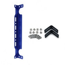 미션쿨러 미션오일쿨러 유니버설 트러스트 타입 엔진 장착 브래킷 키트 2mm 두께 알루미늄 tt101868 자동차, 푸른