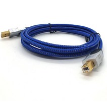 TrueAV OFC선재 HiFi USB AB케이블 2m 음향 DAC 오디오, USB AB 2M케이블, 단품