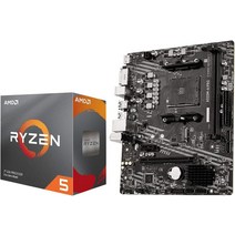 Micro Center AMD Ryzen 5 4600G 6코어 12스레드 언락 데스크탑 프로세서 레이스 스텔스 쿨러 번들 MSI B550 게임 GEN3 마더보드 포함AMD AM4, [01] AMD 라젠 5 3600+MSI A520M-A