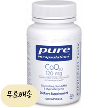 Pure Encapsulations CoQ10 120mg 퓨어 코큐텐 60정, 1개, 60개