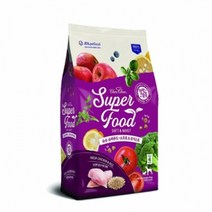 강아지 알러지 눈물 습식 대형견 노령견 사료 슈퍼푸드 1.2kg, 1200g