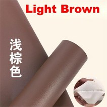 4인용 카우치 가죽쇼파 3인용 쇼파 화이트 오트밀 50cm x 138cm 자기 접착 가죽 자동 수리 패치 소파 가구, 09 Light Brwon_01 50x138cm
