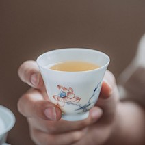 [2312722] 경덕진 청화 일로 찻잔, 단품