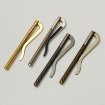 아유디 머니클립 부자재 가죽공예 버클 클립 홀더 재료, 실버