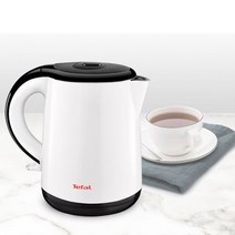 테팔 무선 주전자 세이프티 전기 커피 포트 화이트 앤 블랙 KO2611KO2611