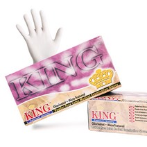 킹글러브 라텍스장갑 100매 X 2박스, M ( 2박스)