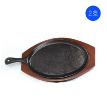 시둥마켓 +[시둥마켓]+_ 업소용받침대 팬받침대 가게냄비받침 업소용철판받침대 가정용냄비받침, 손타원후라이 통주물팬 목판받침대 세트 2호