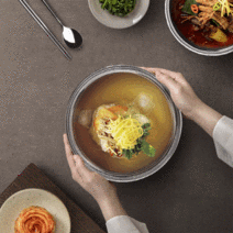 이중 스텐 면기_퀸센스 이중 대접 중 1P(12cm), 퀸센스 이중 물컵 1P