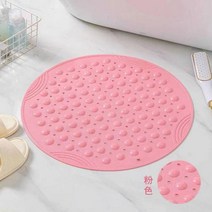 건식반신욕기 변기 부속품 세면대 샤워라운드 마사지 매트 미끄럼 방지 목욕 샤워 룸 욕실 가정용 화장실, 12 Pink  66CM round