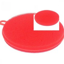 뉴리웹 위생 실리콘 수세미 원형 주방 설겆이 쑤세미