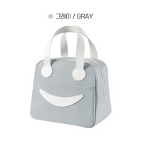 블루레이크 도시락 보냉 보온 가방, 그레이